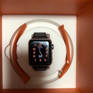 Black and Orange Smartwatch Hermès Apple Watch